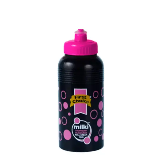 Standard 500ml Screw Cap Sports Bottle - Black